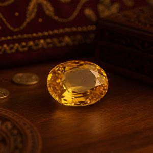 Pushpak (Yellow Sapphire / Pukhraj) – Stone of Wisdom & Prosperity